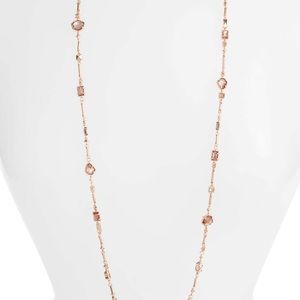 Kendra Scott Yazmin Rose Gold Long Necklace NWT